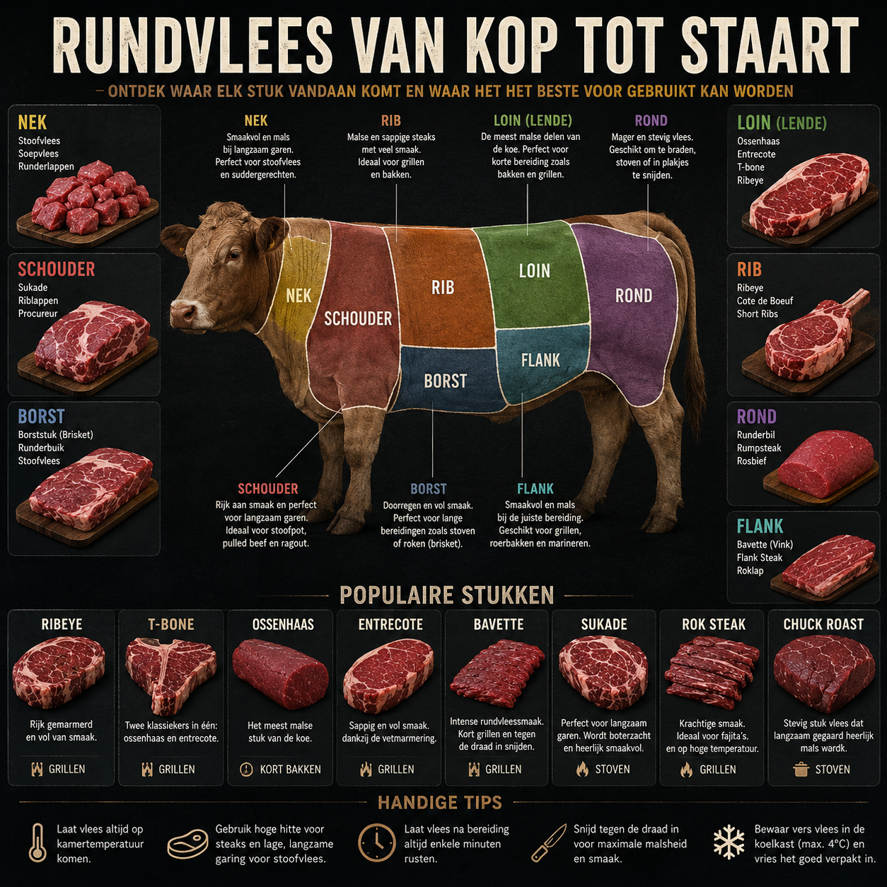 Rundvlees van kop tot staart