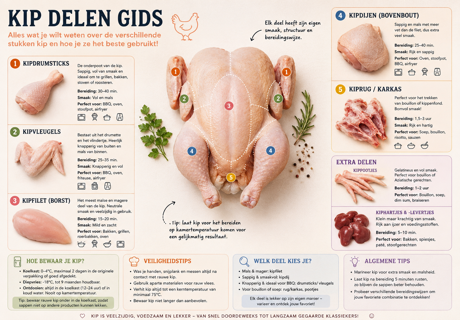 Kip delen gids