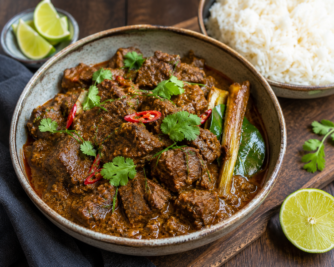 Thaise runder rendang.