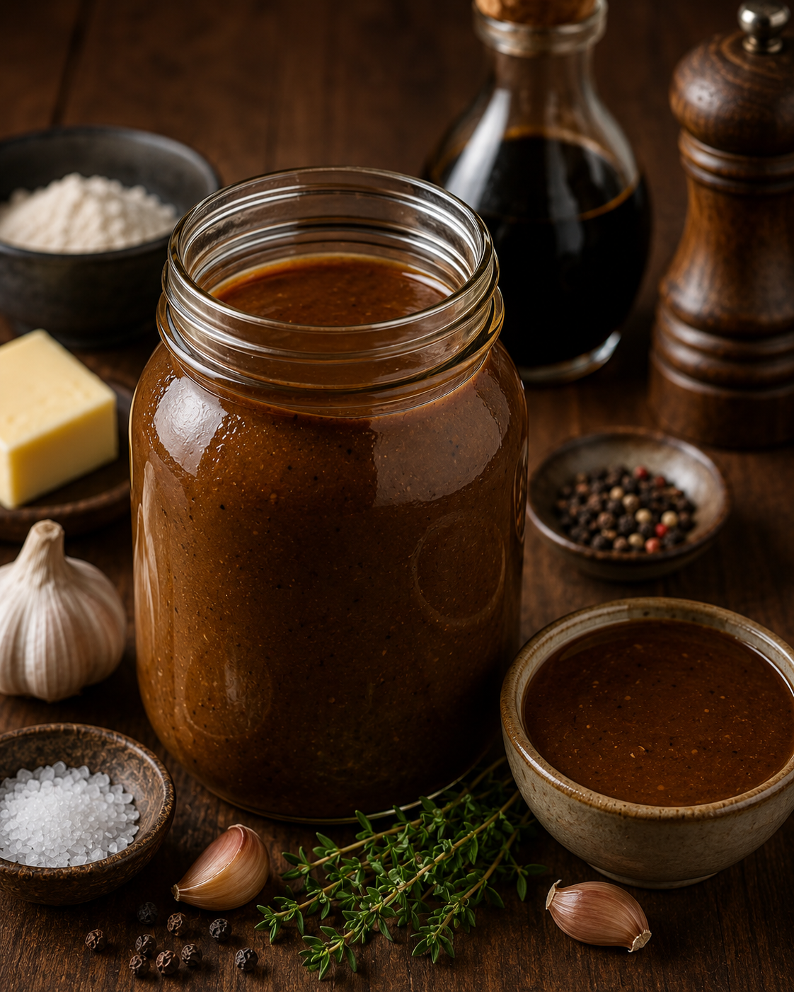 Steakhouse bruine saus.