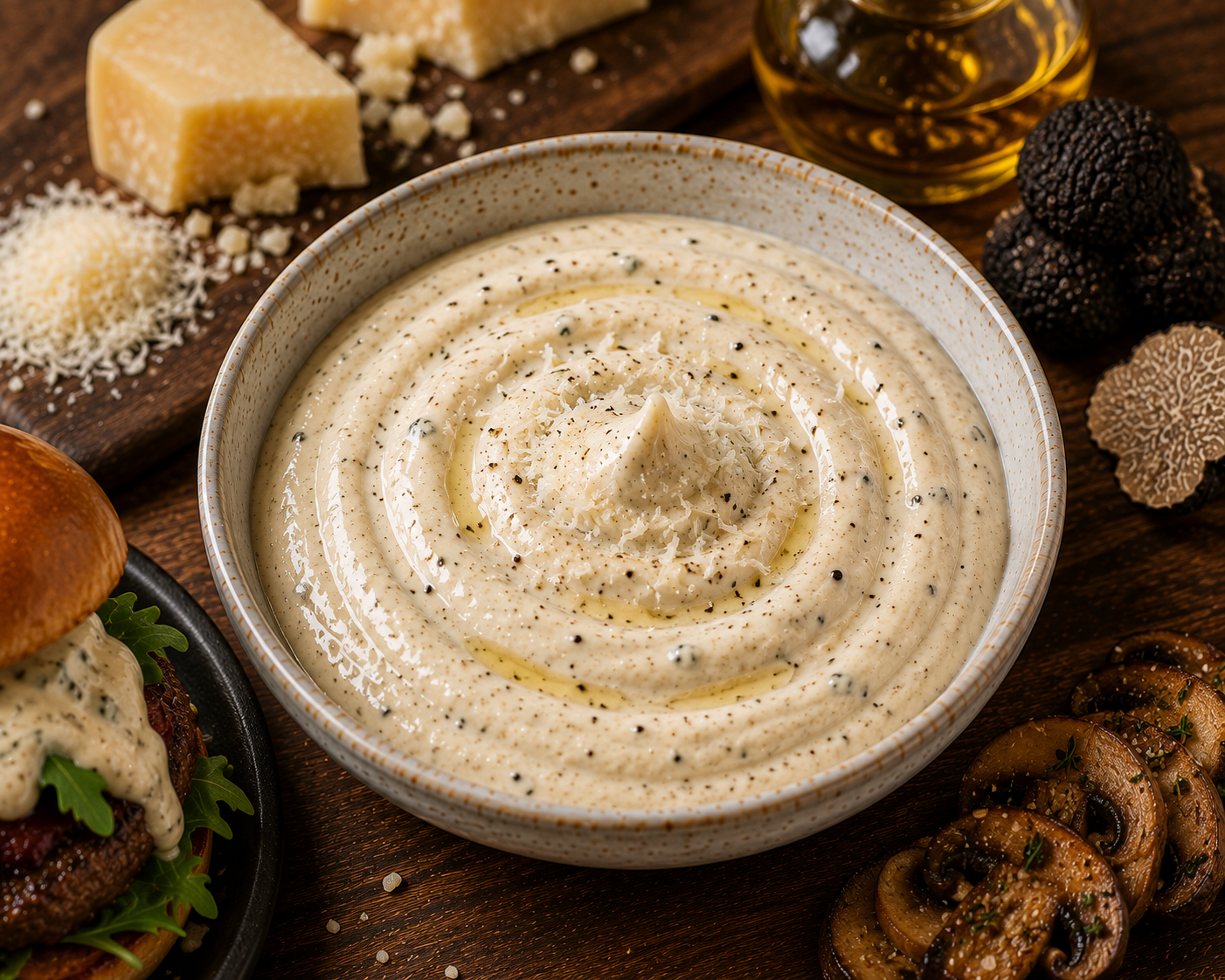 Truffel-parmezaansaus